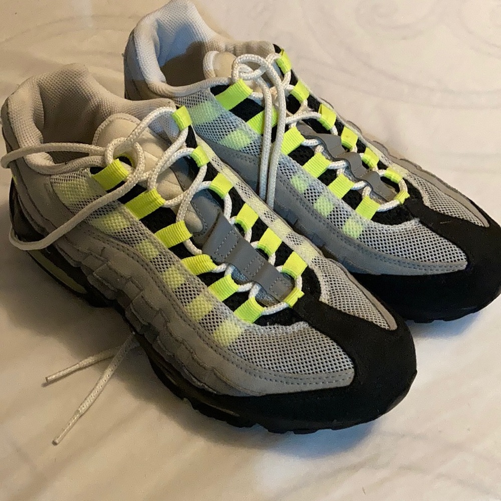 Nike Women’s Sneakers in Gray, Black & Neon Yellow